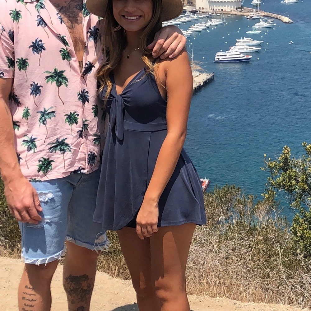 Blue Urban Outfitters Romper